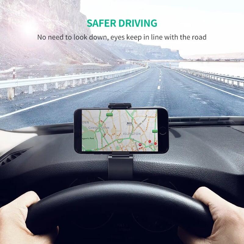 Ugreen UG40998LP136TK Màu Đen Kẹp điện thoại trên ô tô 6.5 inch - HÀNG CHÍNH HÃNG