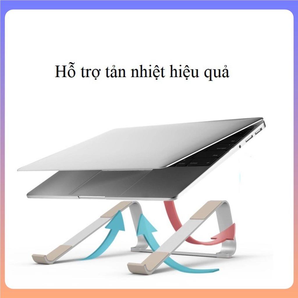 Giá đỡ laptop hợp kim nhôm điều chỉnh độ rộng, cao cấp, chắc chắn, tản nhiệt cực tốt.