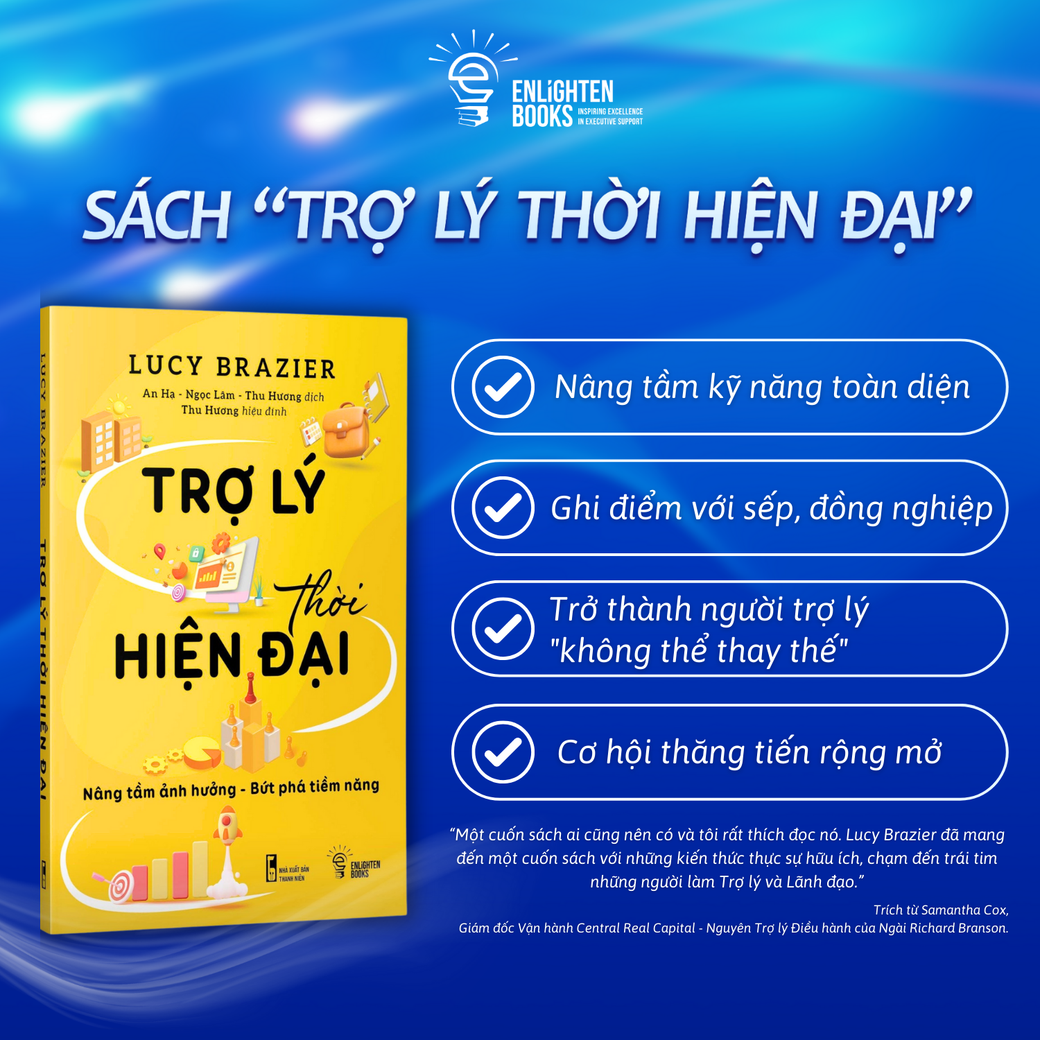 Sách TRỢ LÝ THỜI HIỆN ĐẠI - BÍ QUYẾT THÀNH CÔNG CHO NGƯỜI LÀM TRỢ LÝ &amp; CHUYÊN VIÊN HÀNH CHÍNH THỜI 4.0
