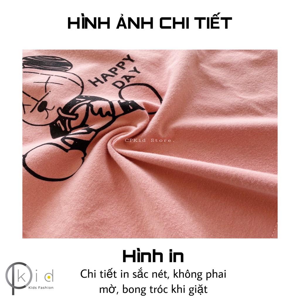 AT51 ÁO PHÔNG TRẺ EM HÀN QUỐC - CPKID HAPPY DAY - SỢI ORGANIC - AN TOÀN DA BÉ - THÂN THIỆN MÔI TRƯỜNG