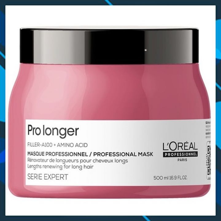 DẦU Ủ L'OREAL SERIE EXPERT PRO LONGER PROFESSIONAL MASK LÀM DÀI GIẢM ĐỨT GÃY TÓC 500ML (HŨ TO)