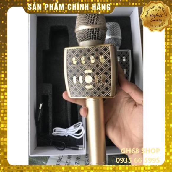 Micro không dây karaoke bluetooth Ys-95 cao cấp, mic livestream tích hợp loa hỗ trợ thẻ nhớ, usb