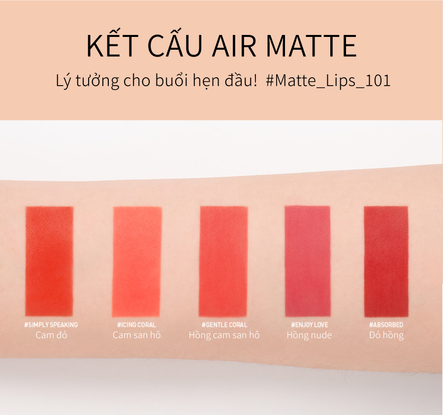 Son Kem Lì 3CE VELVET LIP TINT Mịn Màng Như Nhung 4g