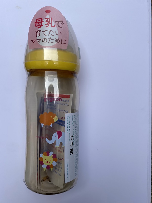 Bình sữa Pigeon, Bình sữa Pigeon Cổ rộng Nội địa nhật 160ml/240ml,  Nhựa PPSU, Hàng chính hãng