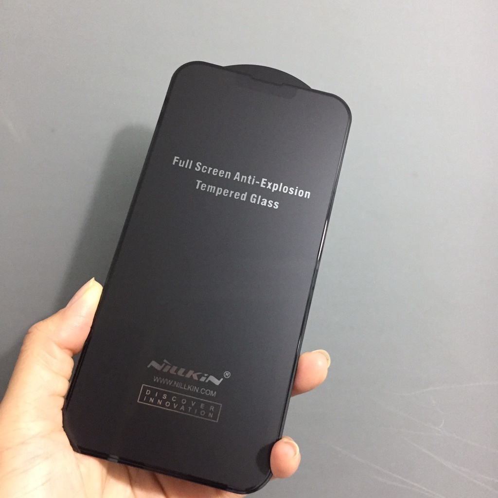 Cường lực full màn hình phủ Matte chống bám vân tay cho iP 13 Pro Max / 14 plus Nillkin FogMirror - Hàng chính hãng