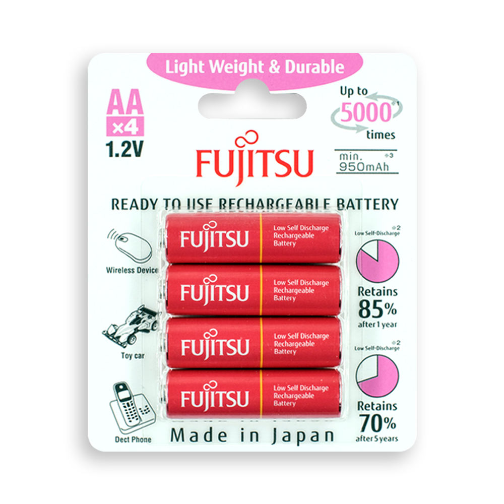 Pin  Sạc Fujitsu - HR-3UTLA (4B) - AA 1000mAh - Hàng Nhập Khẩu Chính Hãng