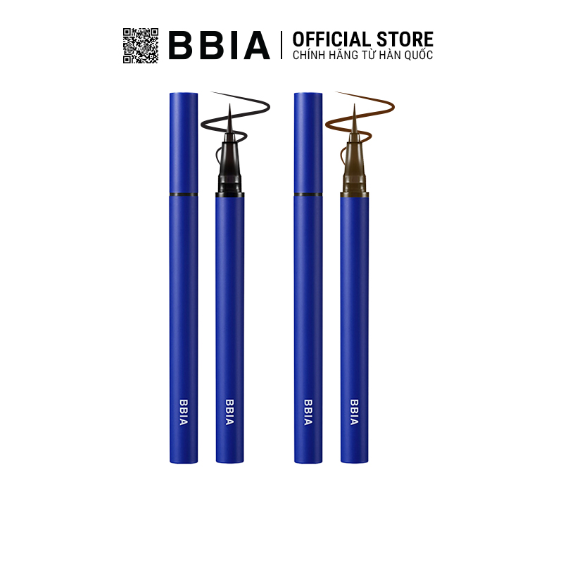 Kẻ Mắt Never Die Brush Eyeliner 0.4G 2 Màu - 01 Matte Black