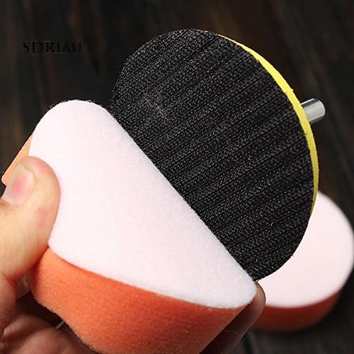Set 7 món đệm đánh bóng ô tô 3inch kèm thanh chuyển đổi cho máy đánh bóng