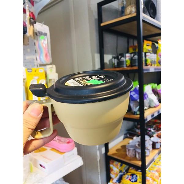 Cốc uống nước Nhật Bản có nắp đậy 300ml giúp giữ gìn vệ sinh cốc và đồ uống Thích hợp mang đi du lịch, dã ngoại