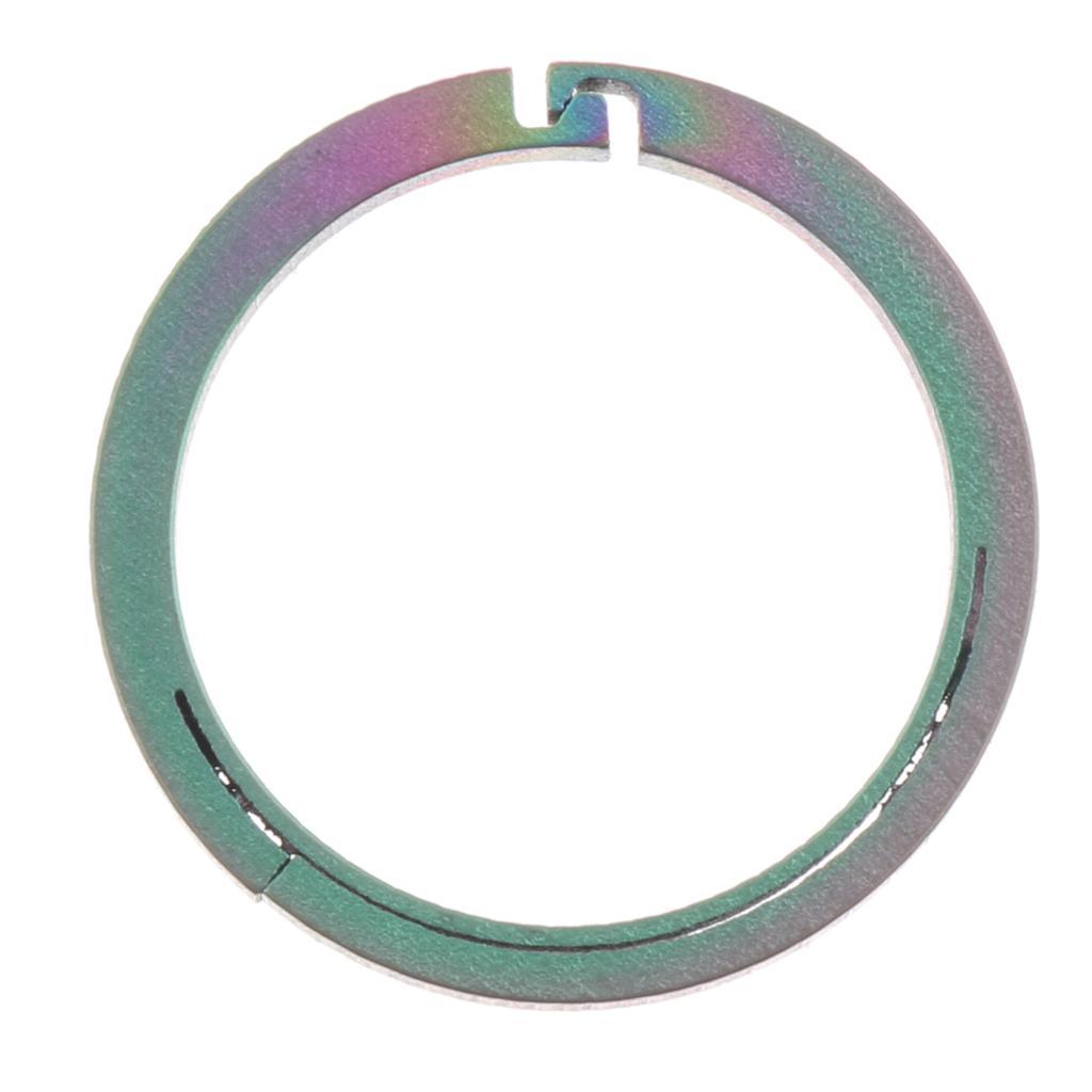 3pcs Titanium Ring Buckle Keychain Carabiner Round Snap Hook Open Clip