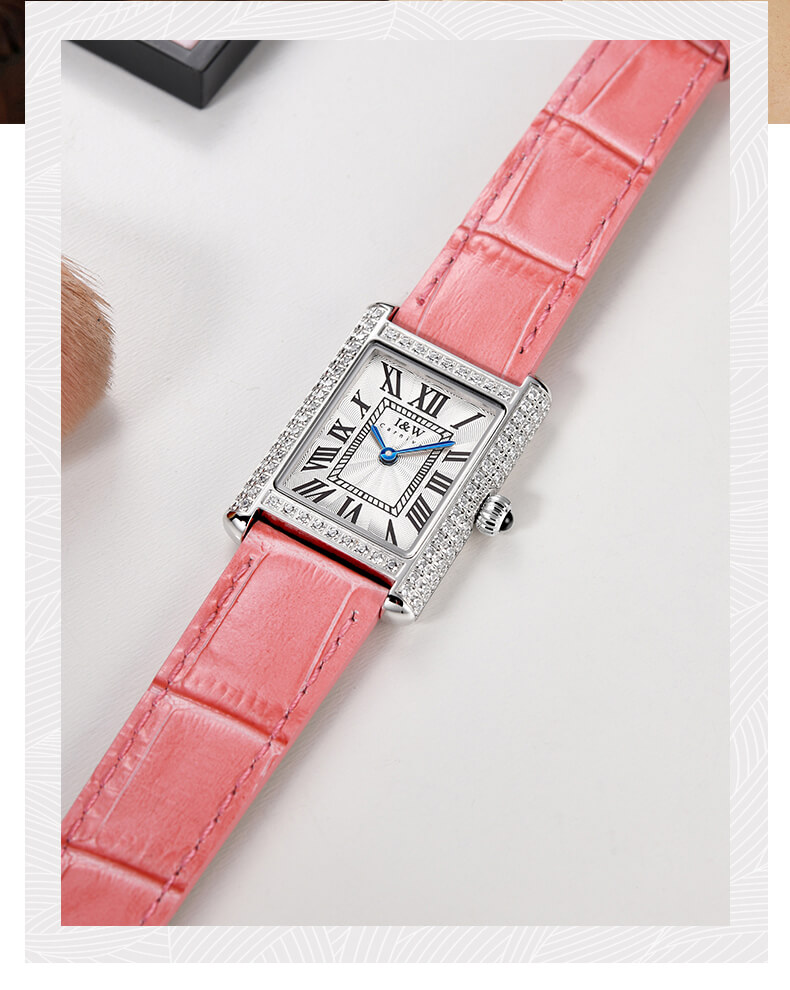 Đồng hồ nữ chính hãng IW CARNIVAL IW587L-2 Kính sapphire ,chống xước ,Chống nước 30m ,Bảo hành 24 tháng,Máy điện tử(Pin),dây da cao cấp, thiết kế đơn giản dễ đeo