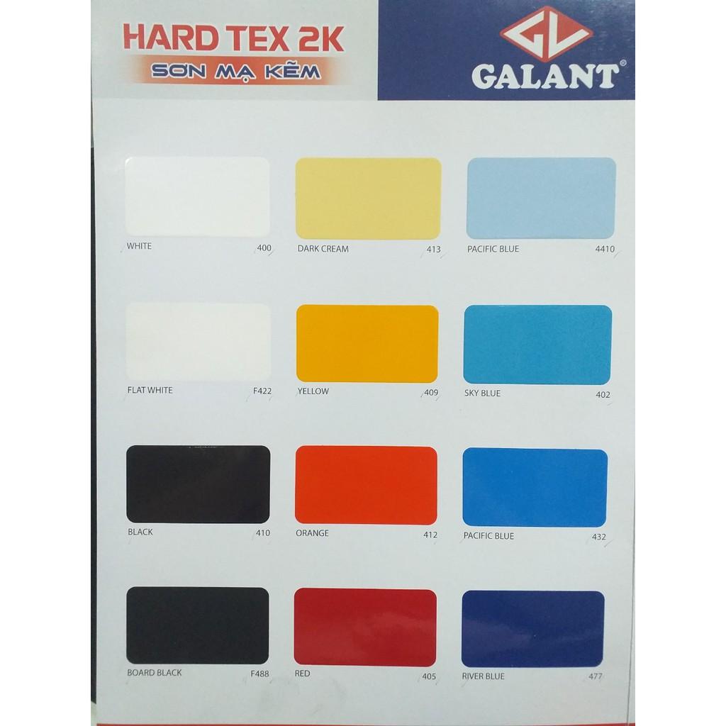 Sơn sắt kẽm Galant Hard tex 2k màu đen 410 (3.75L/Bộ)