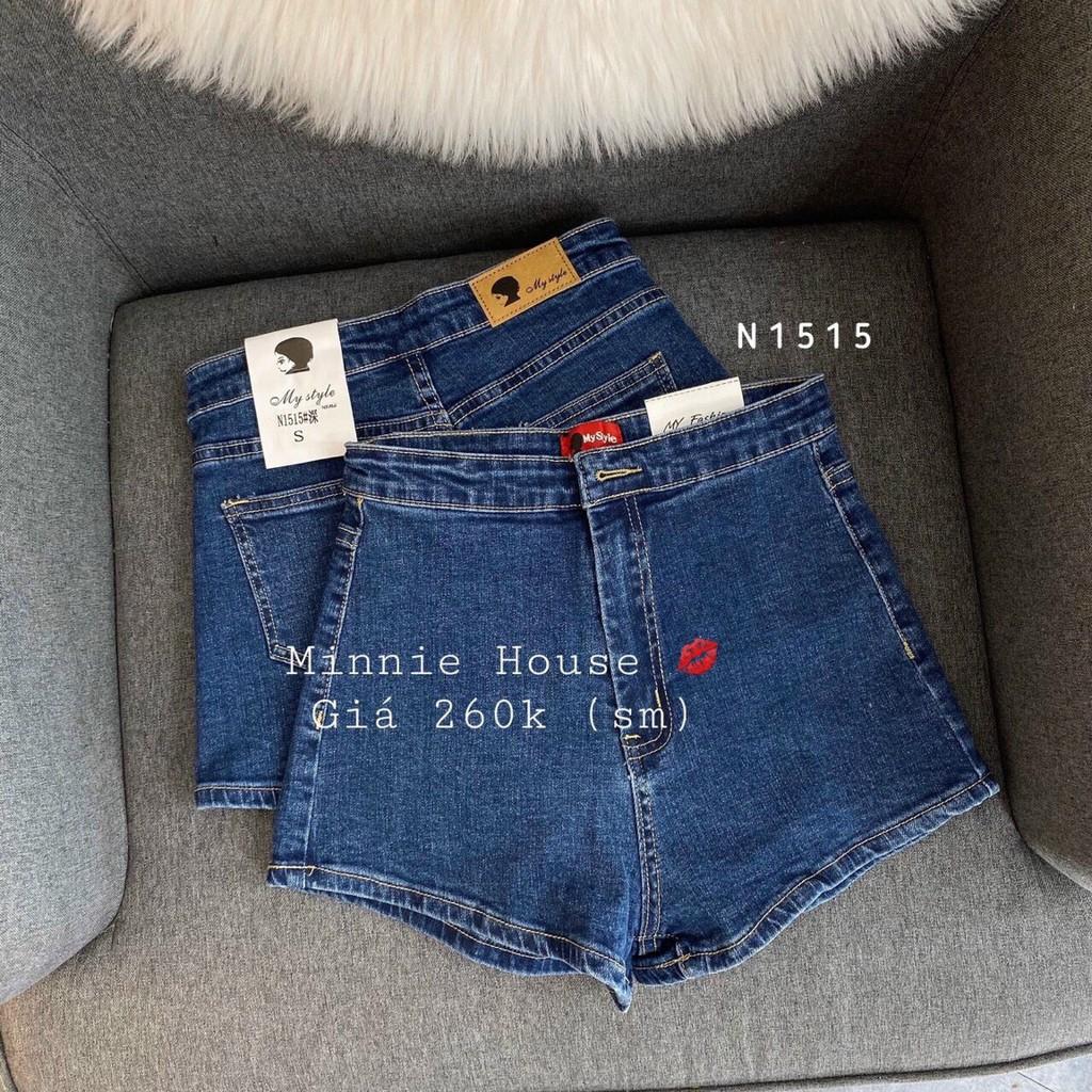Quần short jean nữ lưng cao , quần short nữ cao cấp mẫu MS9300