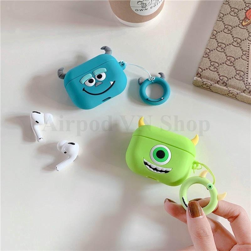 Bao Case Ốp dành cho airpod pro Mike & Sully silicon 3D cao cấp