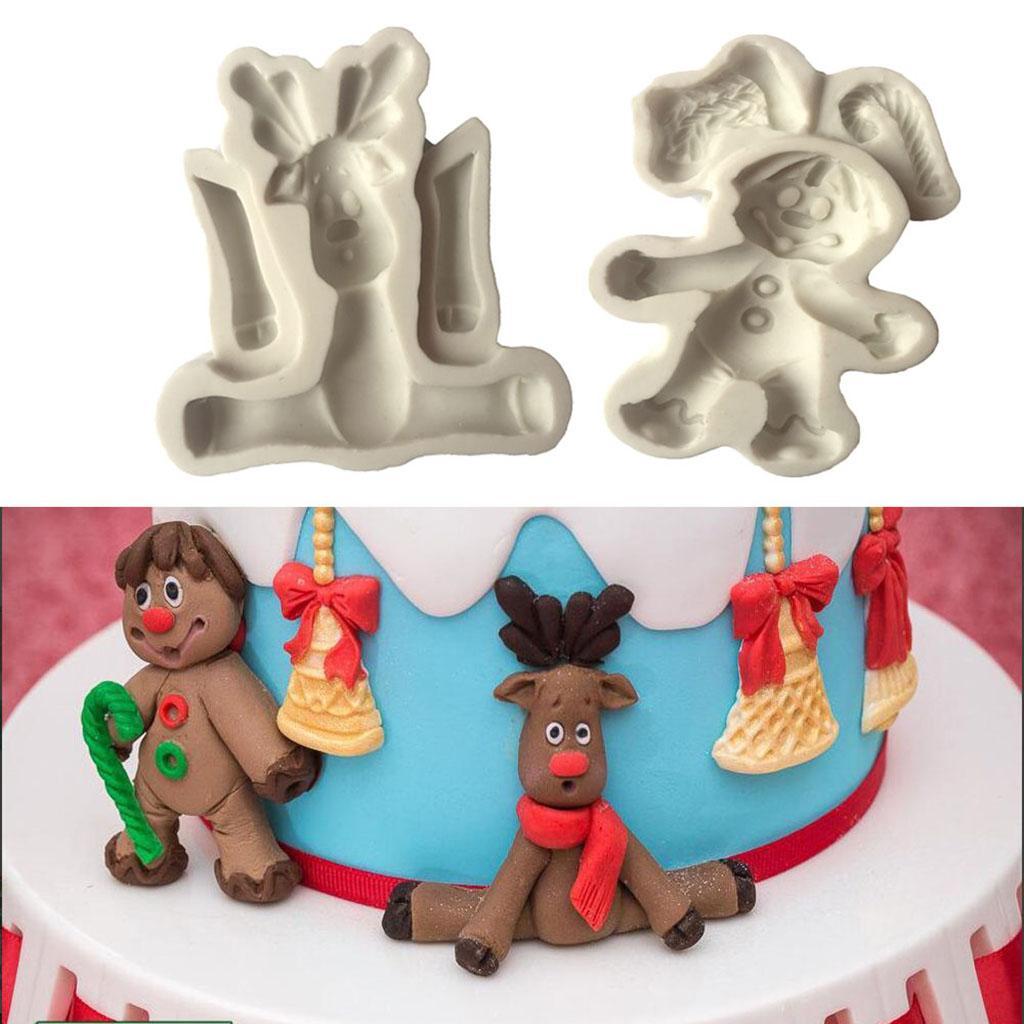 Elk liquid Silicone Cake Fondant Mold Cake Decorating Tools 9.5 x 5.5 cm
