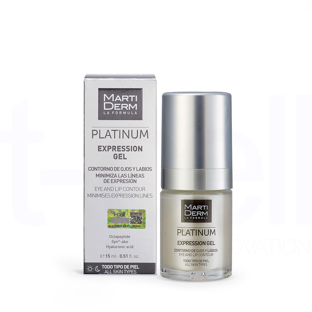 Gel Dưỡng Làm Đầy Rãnh, Giảm Nhăn Đuôi Mắt &amp; Khóe Miệng - MartiDerm Platinum Expression Gel (15ml)