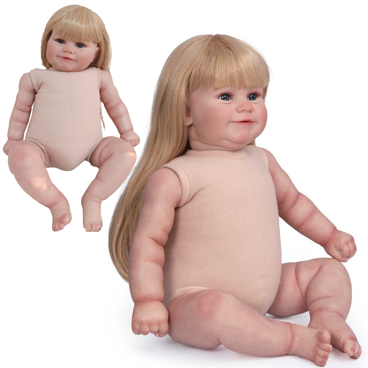 Búp Bê Thân Gòn 60 cm 24 inch Silicon Reborn Vinyl Doll PVN3375