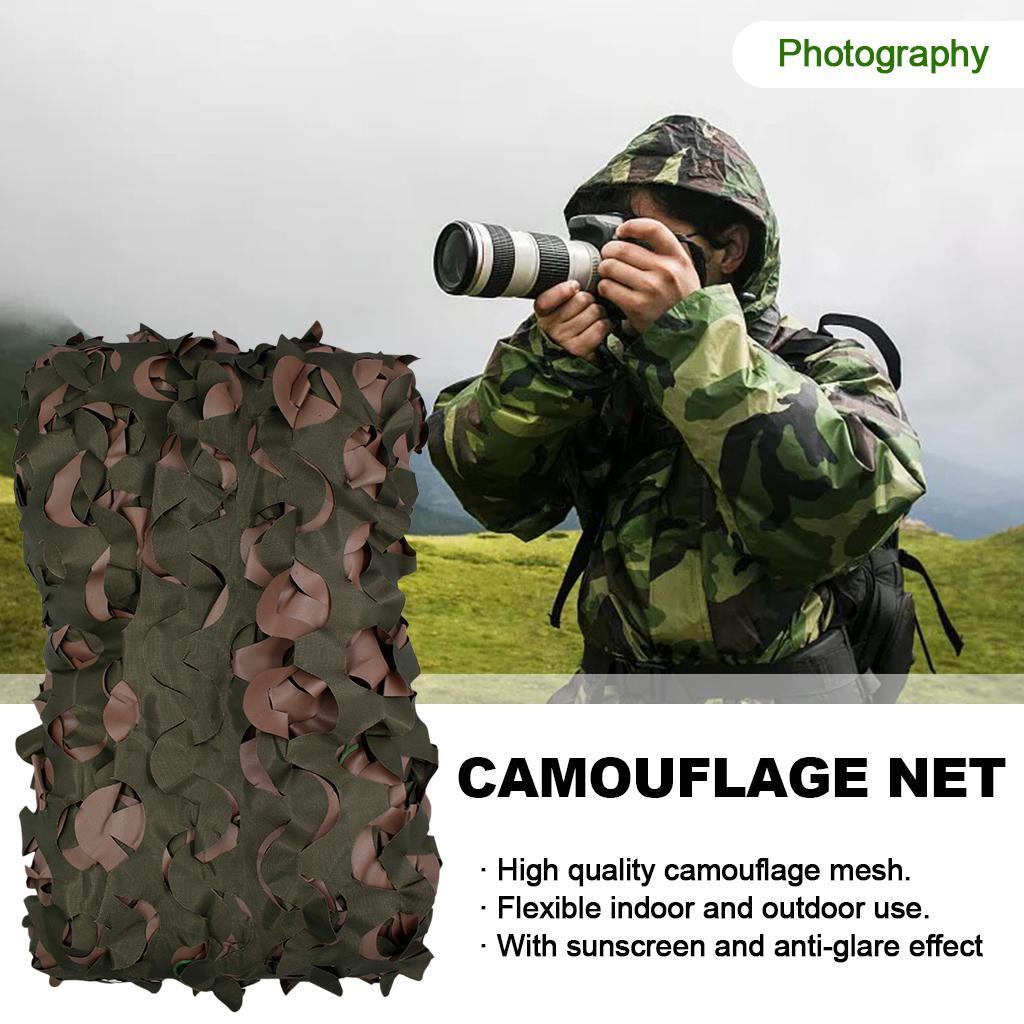 Camo Netting, Camouflage Net, Party Decorations, Blind Army Sunshade Mesh, Great for Hunting, Shooting, Camping, Car Cover and Outdoor