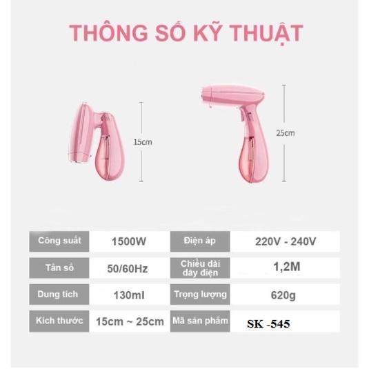 Bàn Là Hơi Nước Cầm Tay - Bàn Ủi Cầm Tay Tiện Lợi, Thiết Kế Nhỏ Gọn ,hàng chính hãng