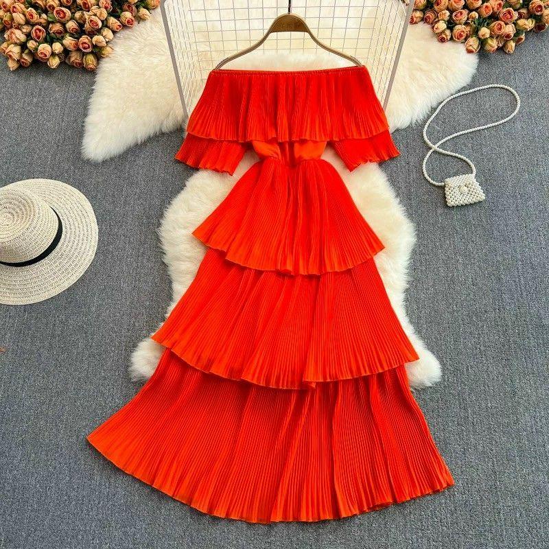 ĐẦM MAXI TẦNG TRỄ VAI