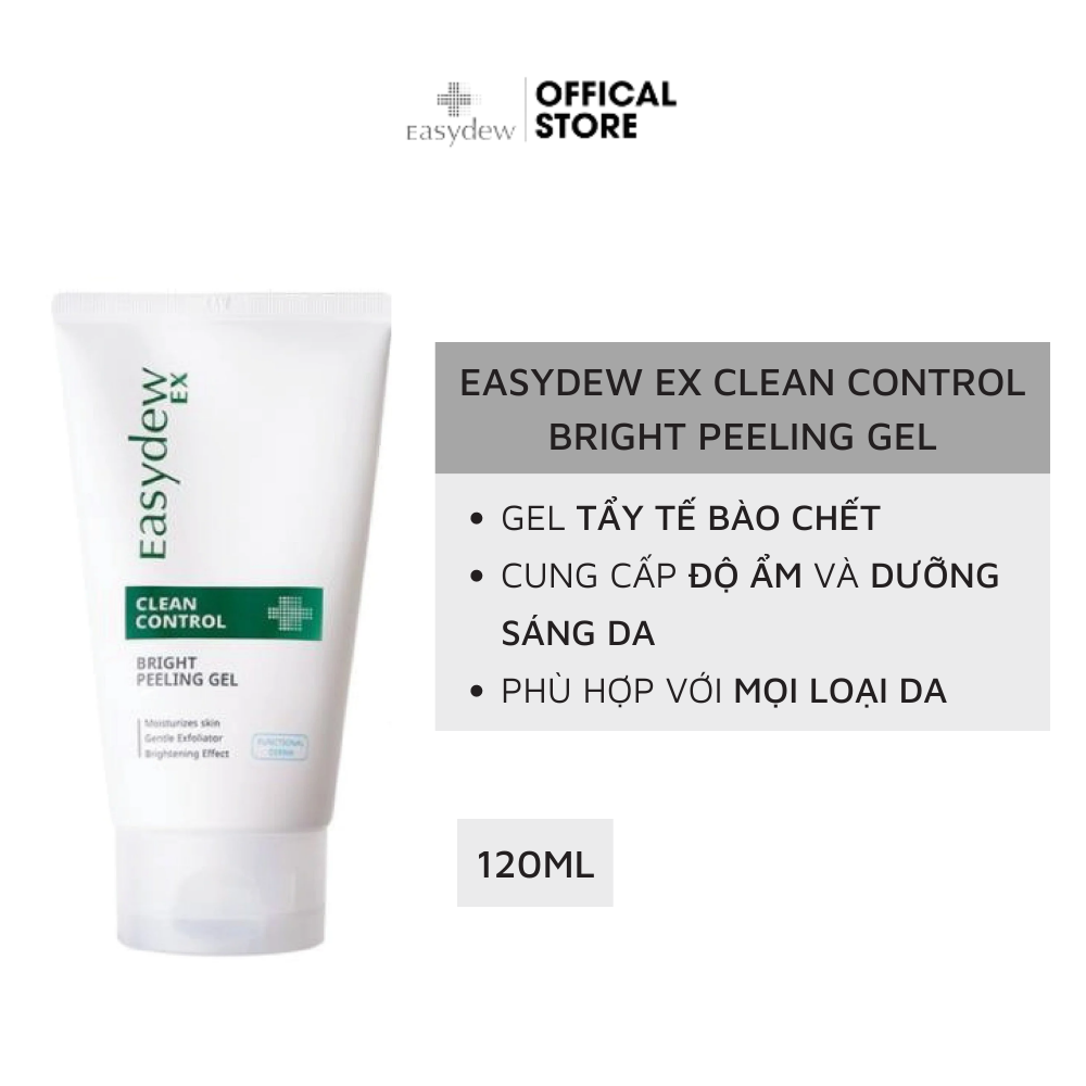 Tẩy Tế Bào Chết Dành Cho Mọi Loại Da Easydew Ex Clean Control Bright Peeling Gel 120ml