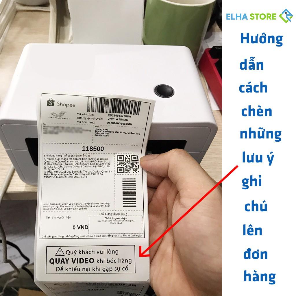 Máy in nhiệt mini HPRT N31 in đơn hàng TMĐT kèm khay và 1000 tờ giấy in nhiệt 76x130mm bảo hành 12 tháng