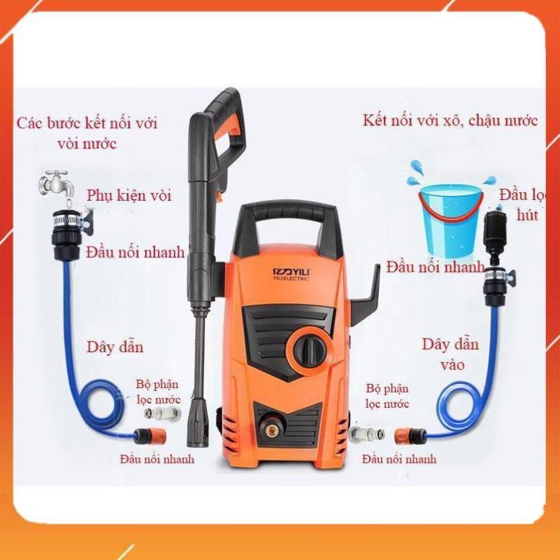 ️Deal Sốc️ Bơm áp lực cao xịt rửa oto xe hơi, xe máy (loại tốt) 206628