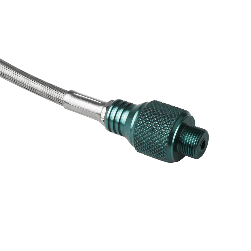 Dây gas với ống bện bằng thép không gỉ, bền và chống mài mòn, có đầu nối bằng đồng