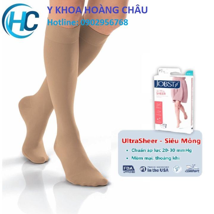 Vớ y khoa gối hỗ trợ suy giãn tĩnh mạch JOBST Ultrasheer 20-30mmHg