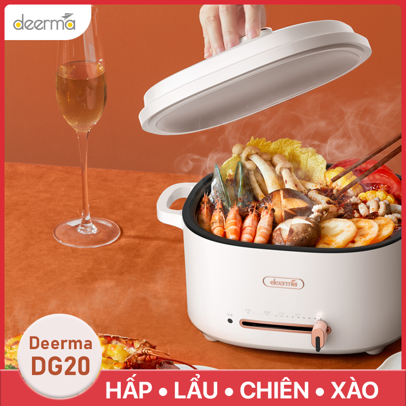 Nồi Lẩu Điện Đa Năng Deerma DG20 - Hàng Nhập Khẩu