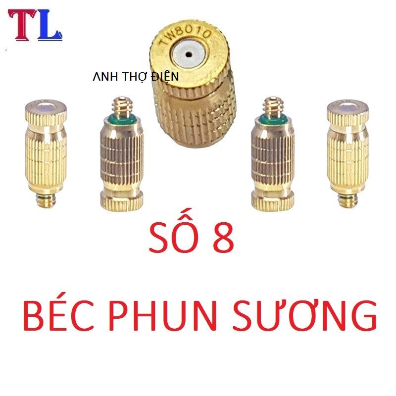 Béc phun sương số 1-2-3-4-5-6-8 tưới lan/rau/ hoa (đầu béc phun sương