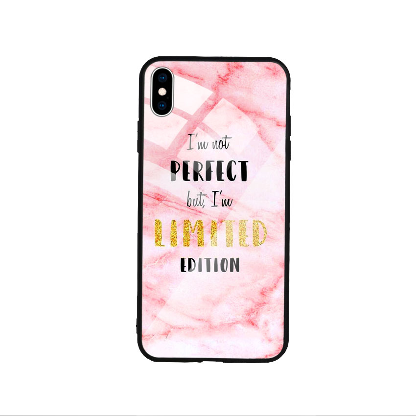 Ốp Lưng Kính Cường Lực cho điện thoại Iphone Xs Max - Quotes 01