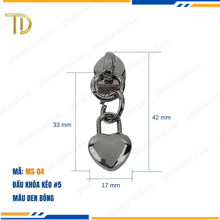 Đầu khóa kéo túi xách, đầu khóa kéo thay thế, đầu khóa kéo balo răng 5, Mạ điện độ bền 5-8 năm