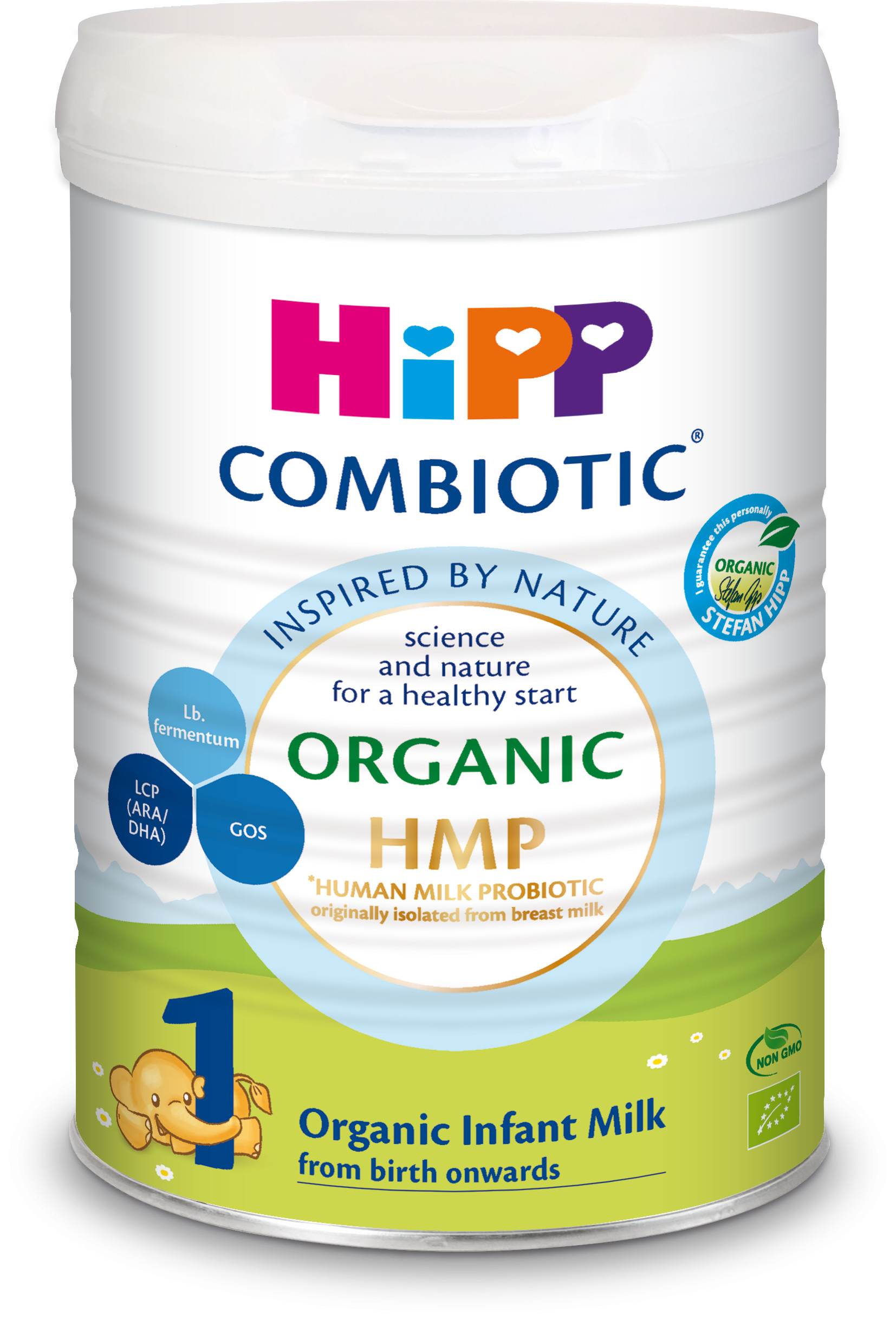 Sữa bột Hipp số 1 Organic Combiotic HMP 800gr Mẫu Mới tách tem tặng thìa ăn dặm bằng silicone farlin