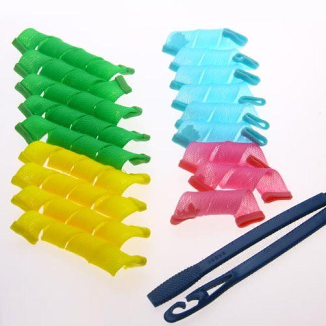 10 bộ uốn tóc không nhiệt 16 lô và 2 móc