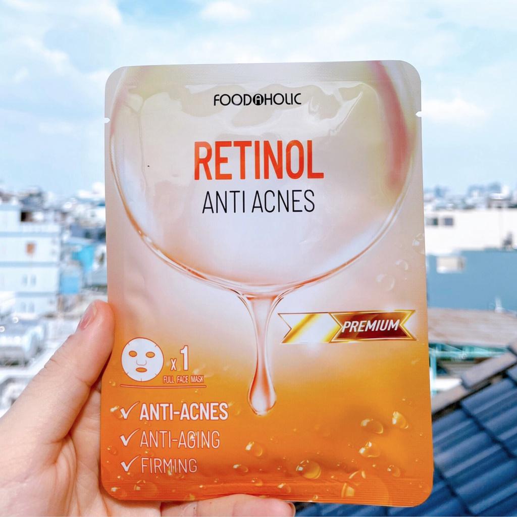 Mặt Nạ Retinol Giảm Mụn, Tái Tạo Da Foodaholic Retinol Anti Acnes Mask 23ml