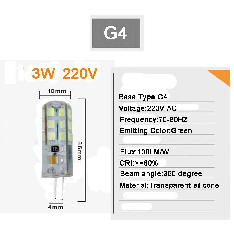 Bóng Đèn Led G4 Ac 220v 3w Siêu Sáng