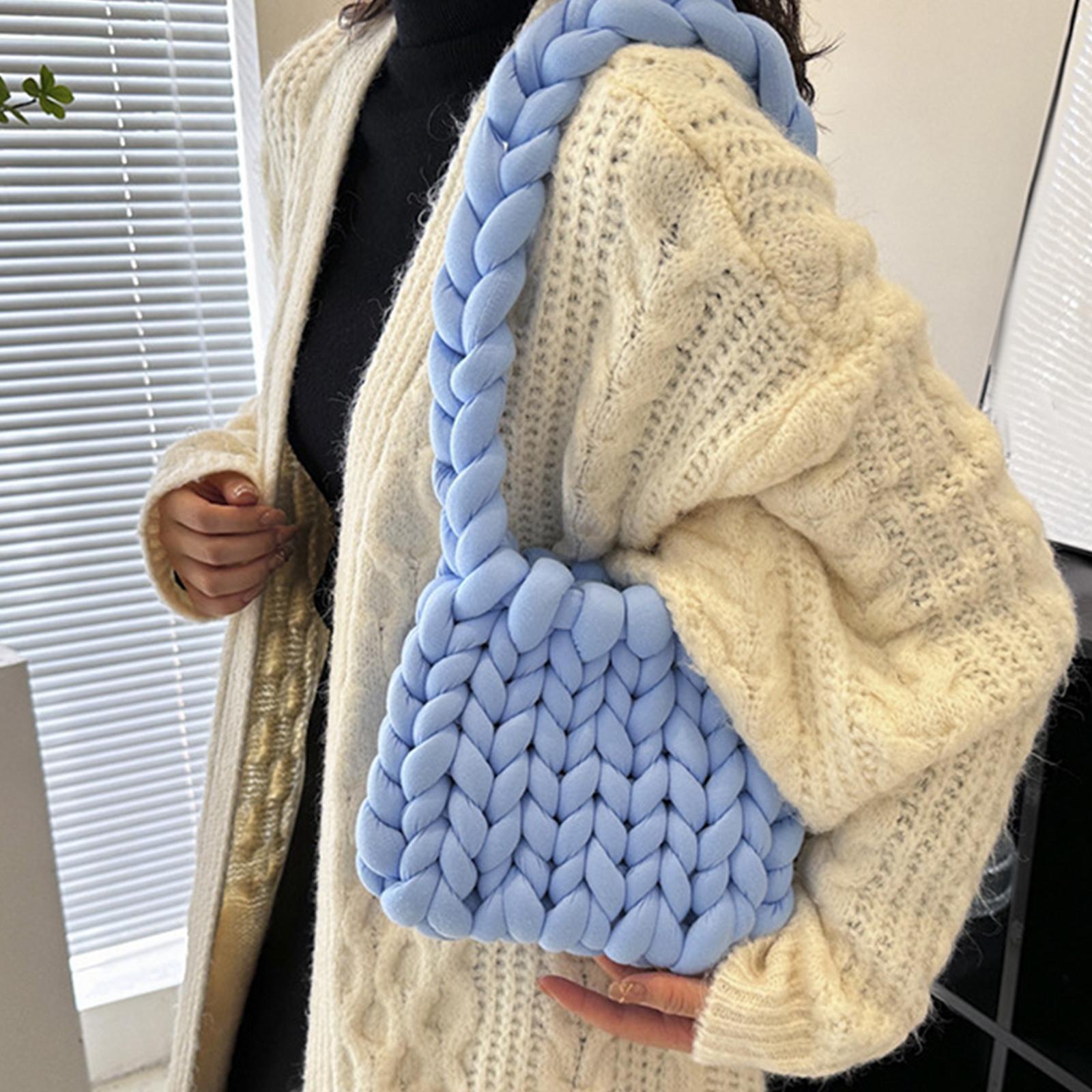 Chunky Yarn Household Durable for Blanket DIY Tote Making Cushion Crocheting