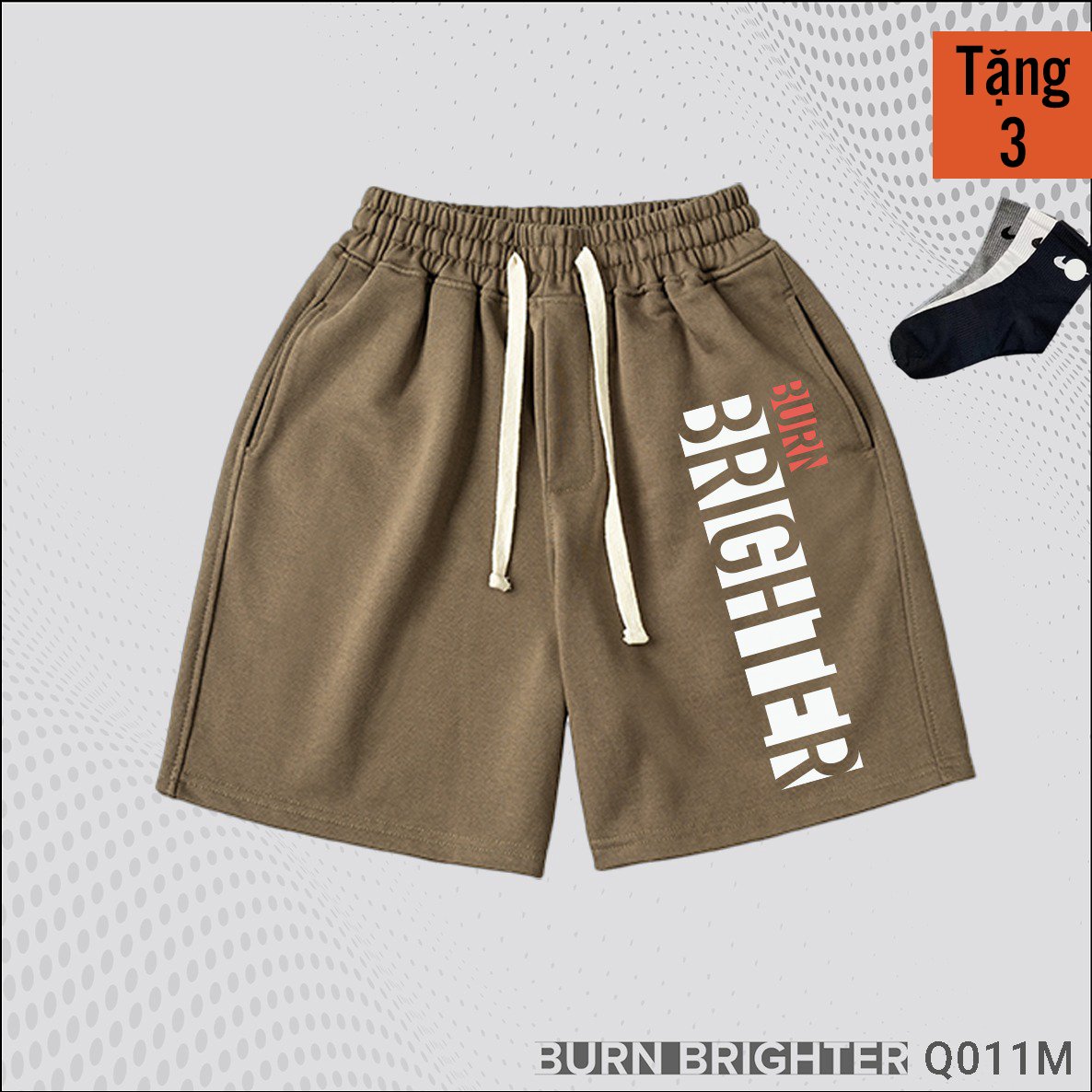 QUẦN SHORT UNISEX Q011 - BURN BRIGHTER