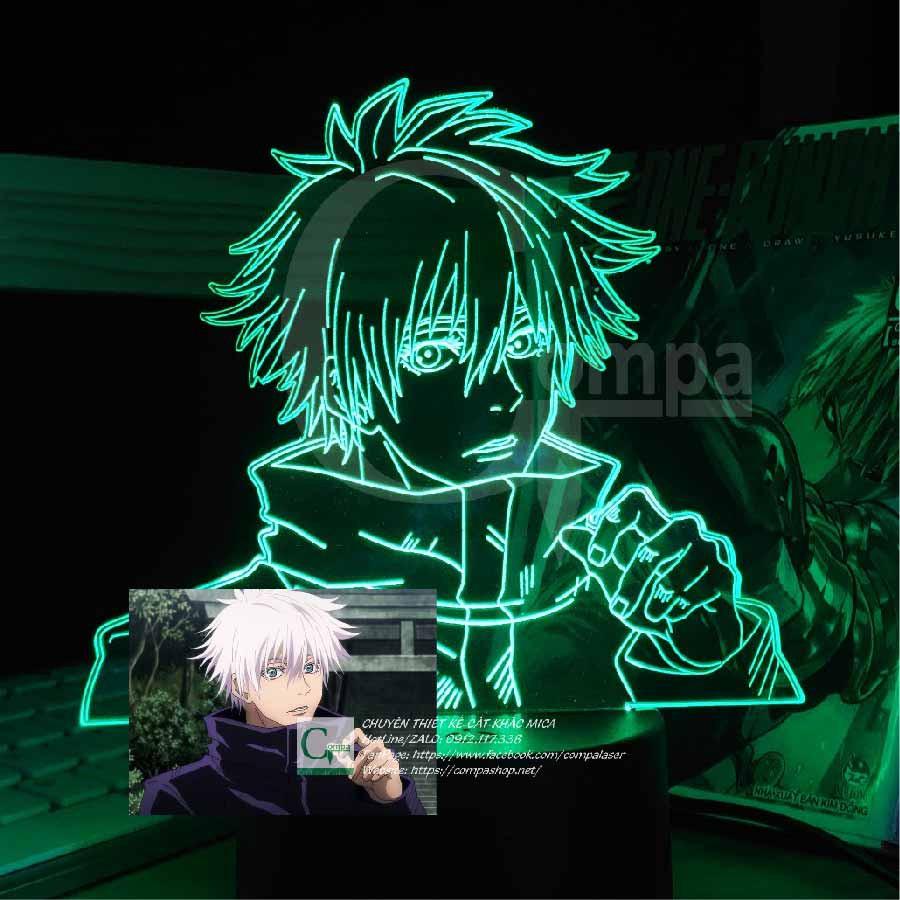 Đèn Ngủ LED 3D ANIME Jujutsu Kaisen Satoru Gojo Type 15 AJKN0115 16 màu tùy chỉnh COMPASHOP