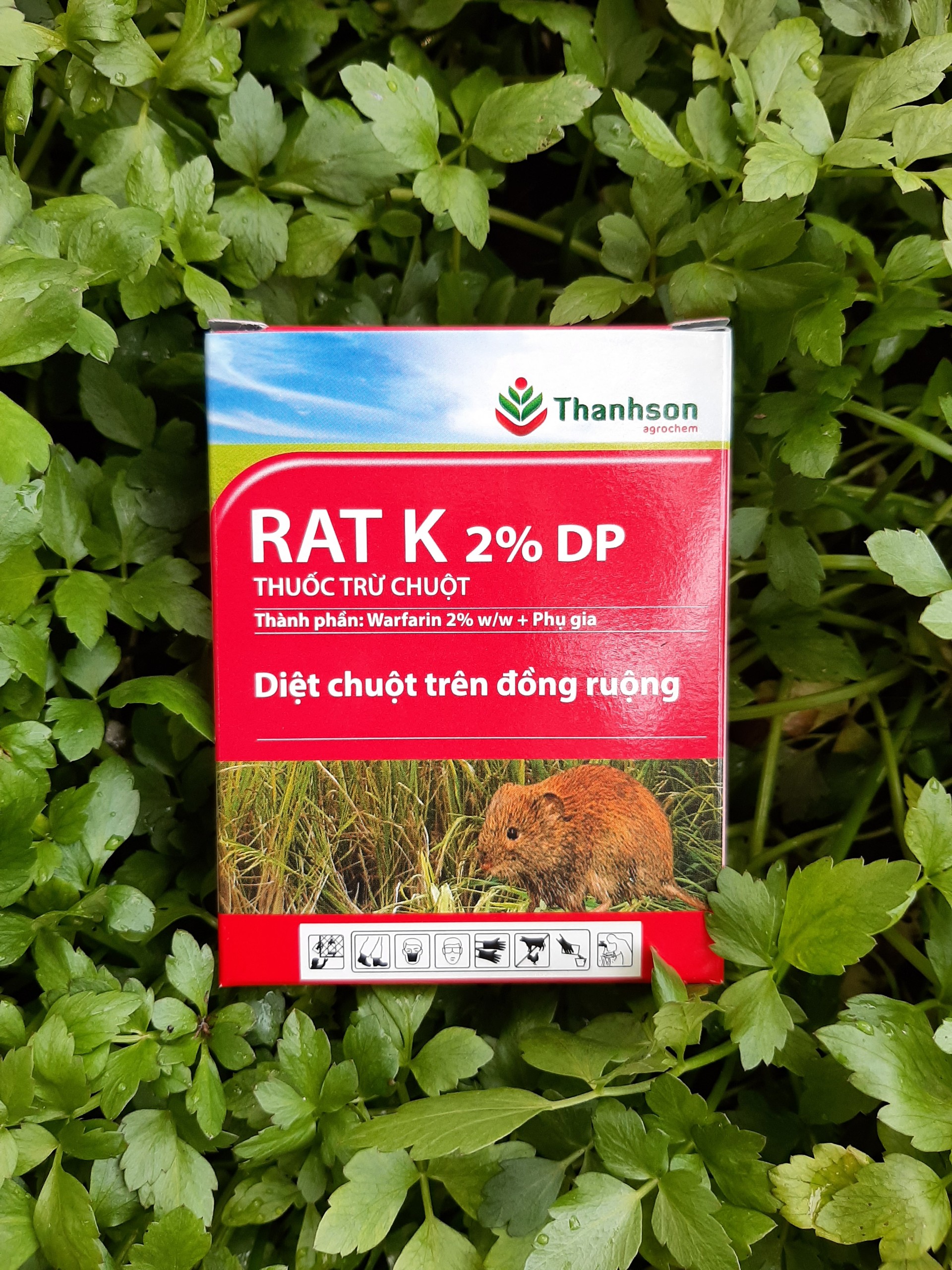 Diệt chuột RAT K 2% DP gói 10gram (tỷ lệ ăn mồi và hiệu quả diệt chuột cao)