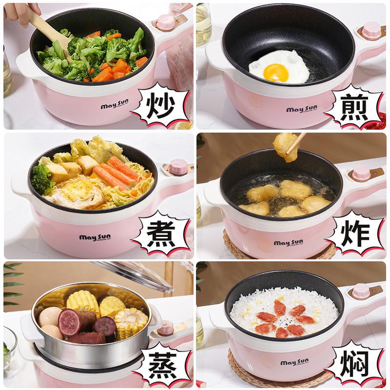 Thuận lợi nhất nồi điện sinh viên ký túc xá nấu bún lẩu đa năng gia đình nhỏ mini nồi cơm điện 220V110V