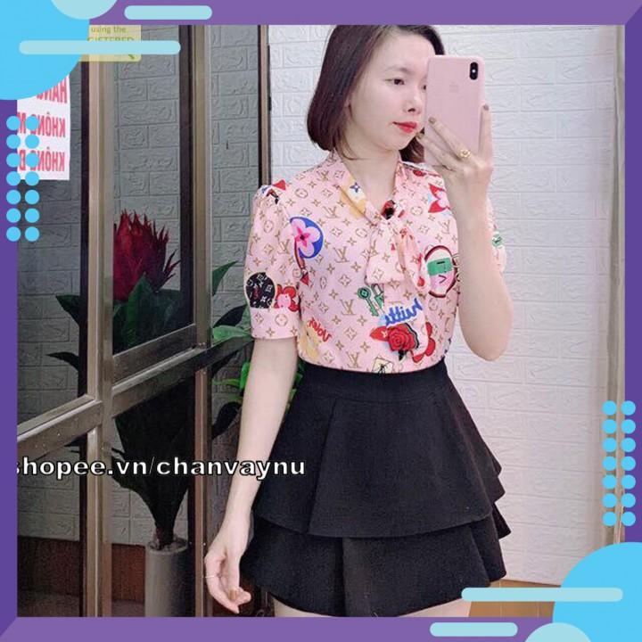 Quần giả váy 2 tầng chất tuyết mưa đẹp