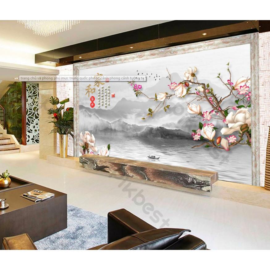 Tranh dán tường Tranh 3d dán tường phòng khách phòng ngủ hiện đại 08