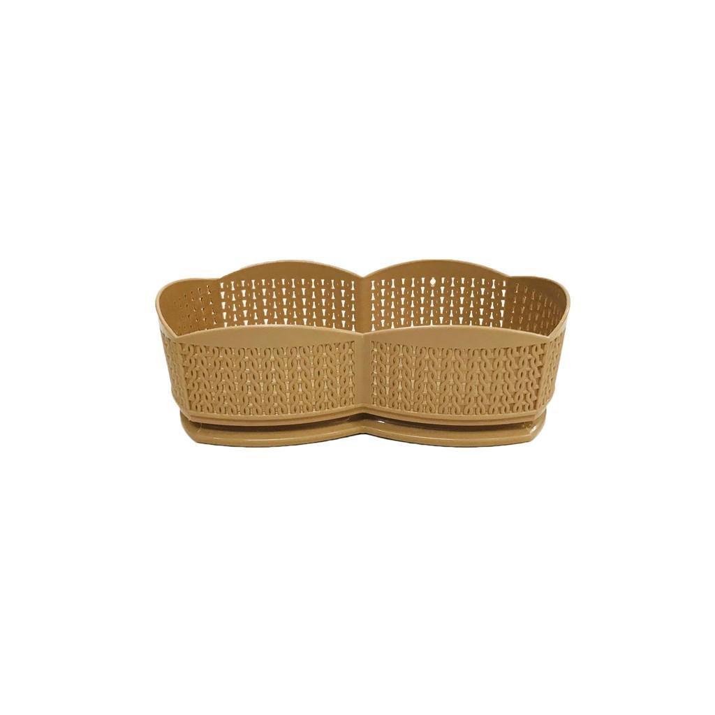 Rổ nhựa Bầu Nhỏ Size Nhí - Đựng Ly, Cốc, Gia Vị, Dụng Cụ Nhà Bếp