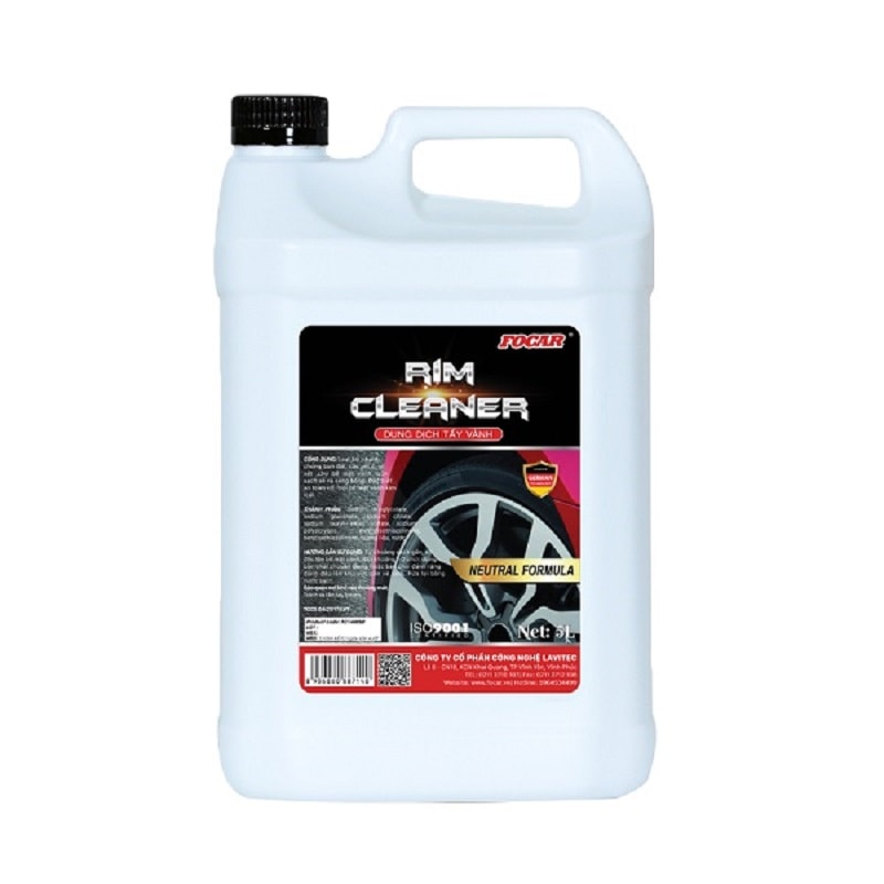 Dung dịch vệ sinh vành mâm lazang ô tô Focar Rim Cleaner 5L