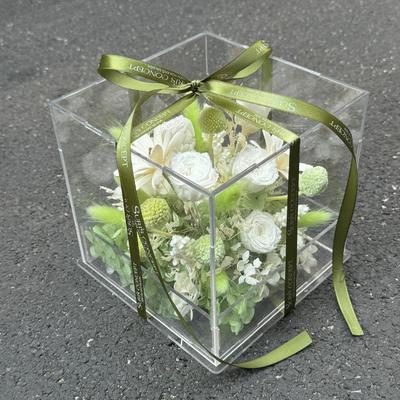 Acrylic Hộp Mica trong suốt cắm hoa - Hộp quà tặng mica - Hộp đựng quà tặng