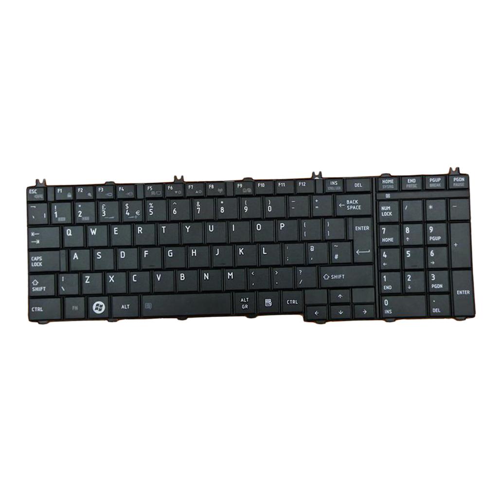 Laptop English Keyboard Assembly for Toshiba Satellite C650 C655 UK