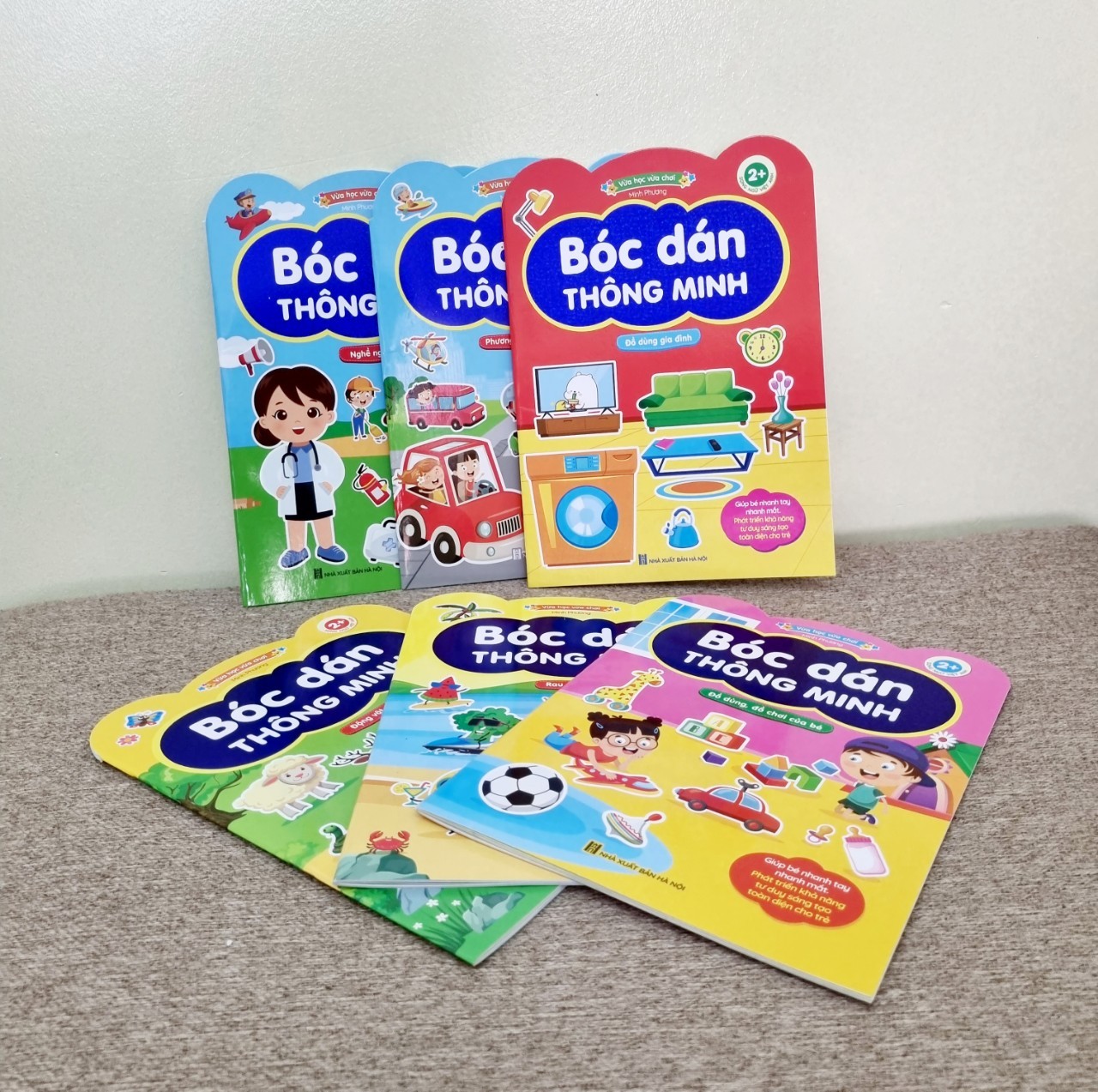 Bộ Sticker 6 cuốn - Bóc dán thông minh song ngữ Anh Việt