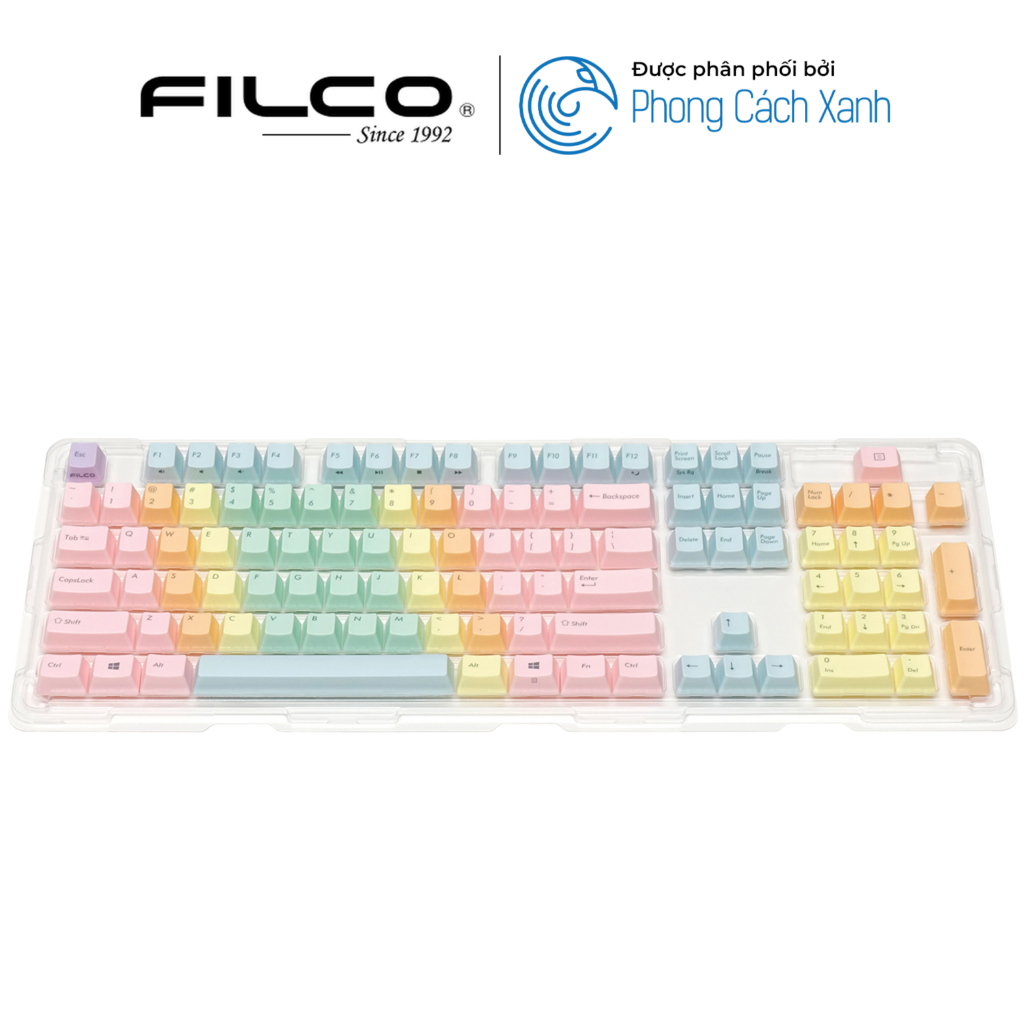 Bộ keycap Filco Macaron 104 phím - Chữ mặt trên - Hàng Chính Hãng